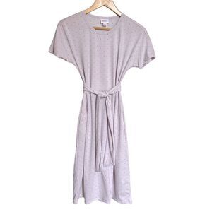LuLaRoe Marly Lavender and Black Polka Dot Dress Size XS NWT